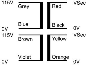 Green pre questions- PSU transformer hook up (230v)